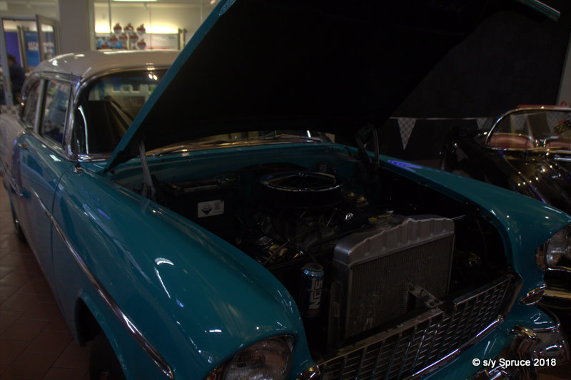 old cars on display at Ketchikan.